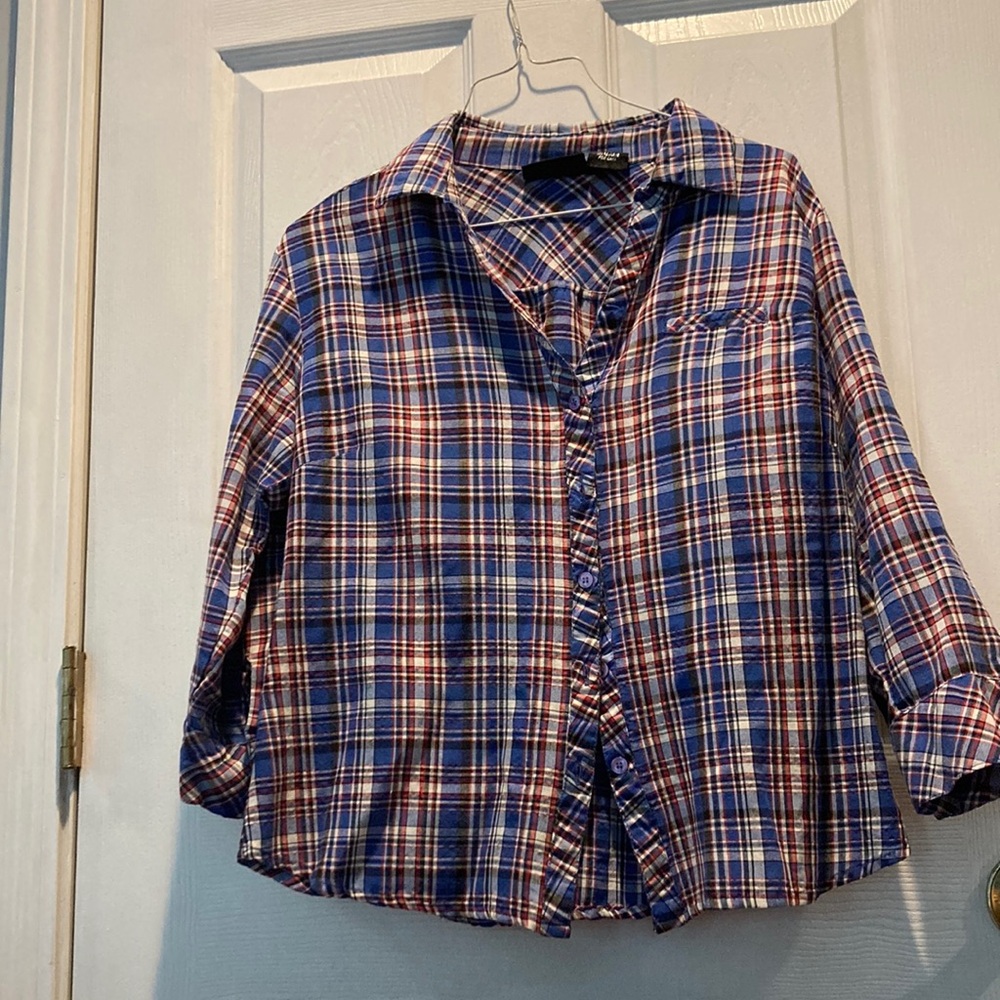 Jennifer Lauren - Plaid Blouse